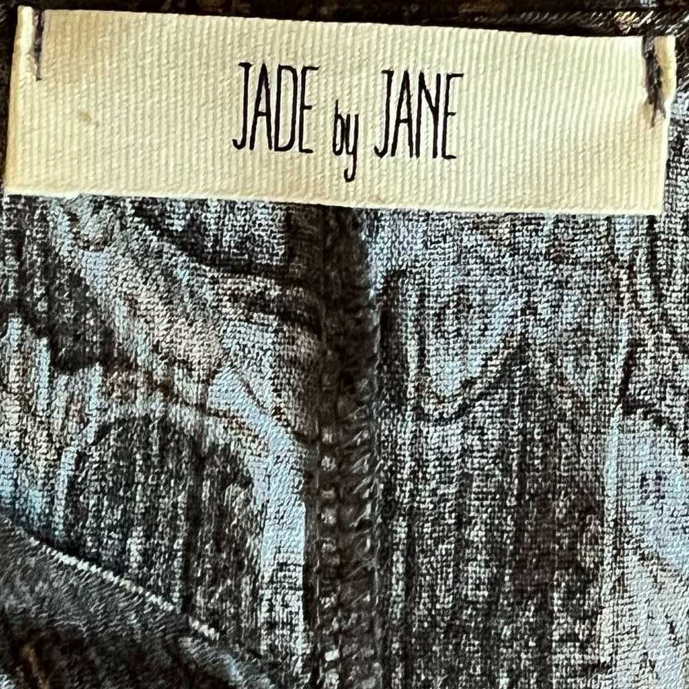 Jade by Jane Paisley Women's Blouse in Browns & Gray. Size 1XL - Picture 7 of 8